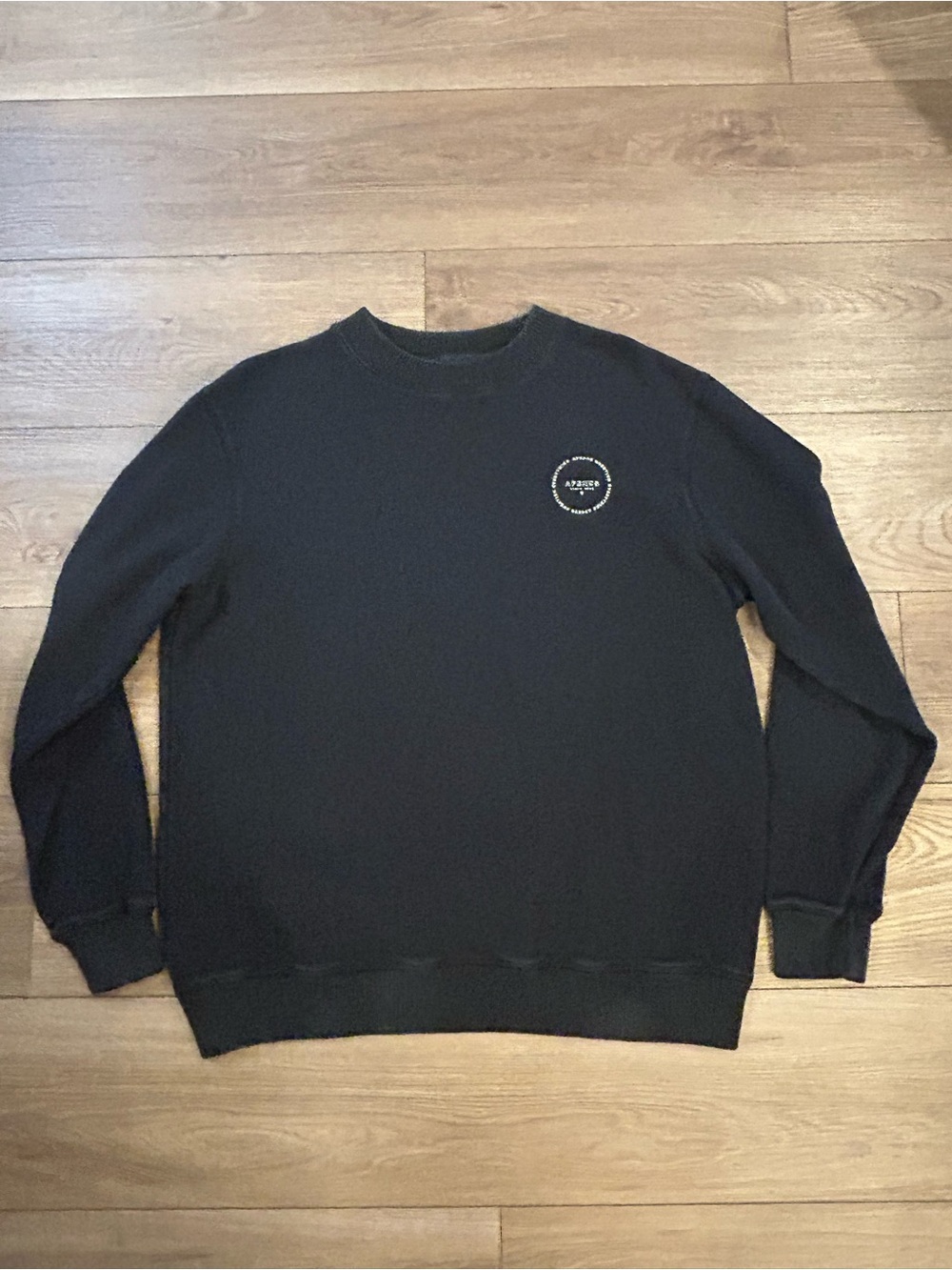 AFENDS Black 100% Cotton Crewneck Sweatshirt Pullover
